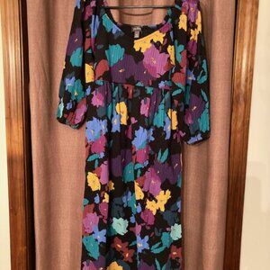 Any Body Cotton Floral Dress Size XSP. NWOT